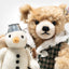 Steiff Christmas Teddy Bear with Snowman